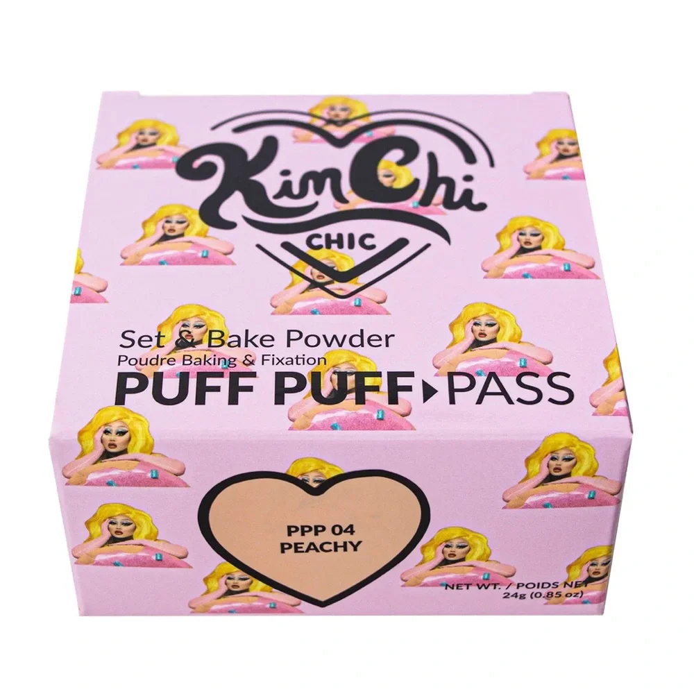 KimChi Chic Peachy Puff Puff Pass Set & Bake Powder- medium to tan skin tones